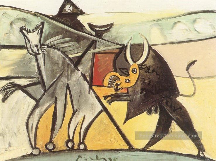 Bullfight 3 1934 2 cubism Pablo Picasso Peintures à l'huile